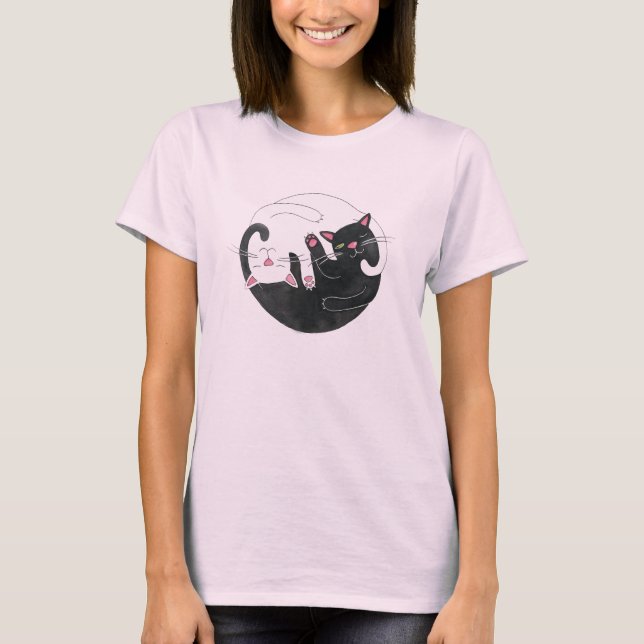 T-shirt Chemise Amour Chat (Devant)