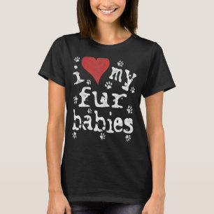 T-shirt Chemise Amoureux des chats et chien, nouveauté J'a