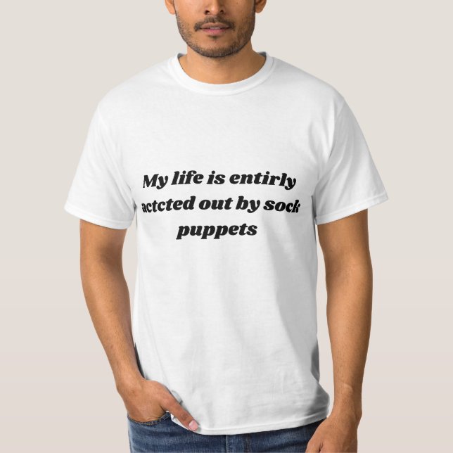 T-shirt Chemise amusante (Devant)