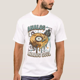 T-shirt Chemise Analog Soul Disque Vinyle Vintage