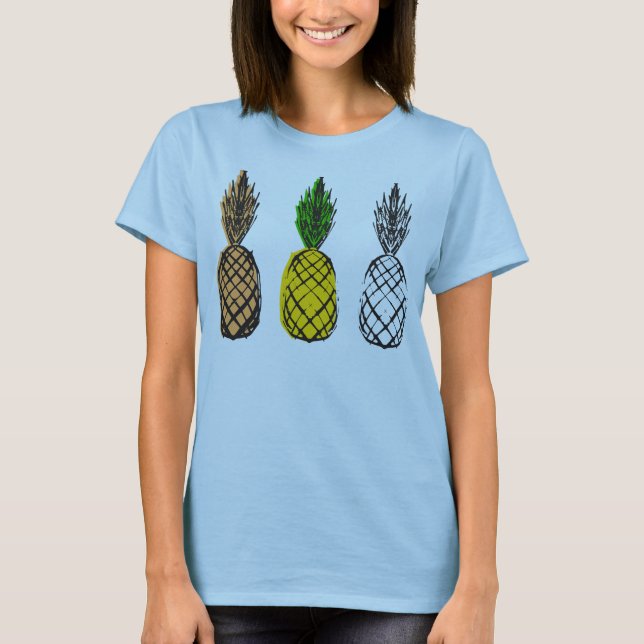 T-shirt chemise ananas (Devant)