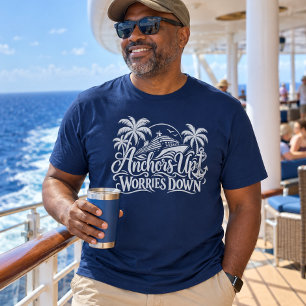 T-shirt Chemise Anchors Up Worried Down Croisière