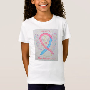 T-Shirt Chemise Ange du ruban de sensibilisation au cancer