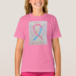 T-shirt Chemise Ange du ruban de sensibilisation au cancer