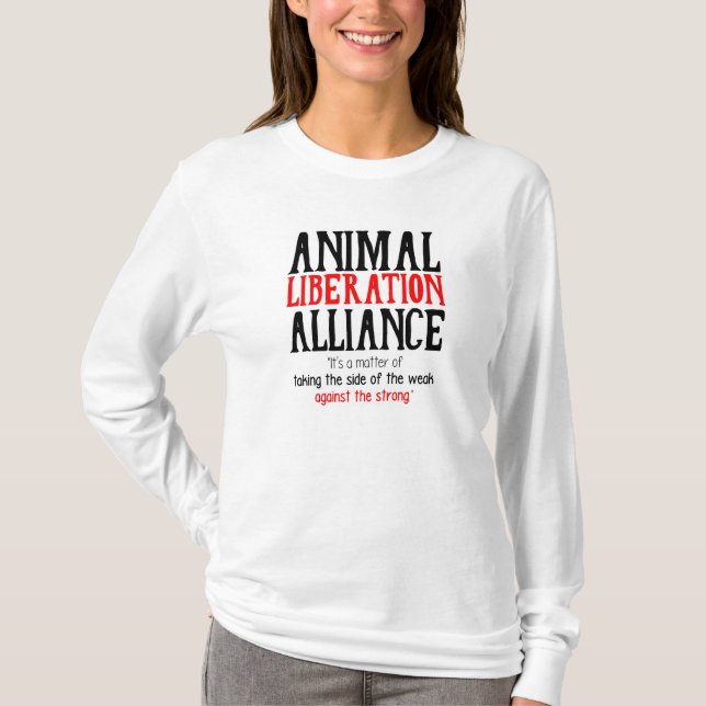 T-shirt Chemise animale d'Alliance de libération (Devant)