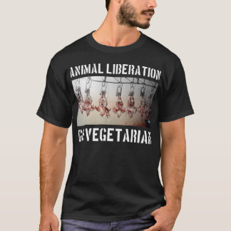 T-shirt Chemise animale de libération (noir)