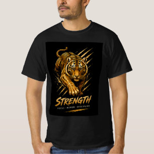 T-shirt Chemise Animale Motivation Force du Tigre 🐯
