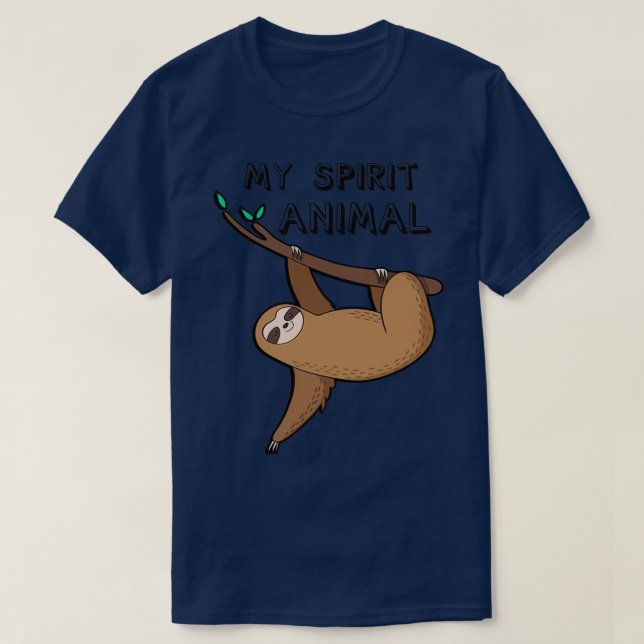 T-shirt Chemise animale Sloth Spirit Essentiel (Design devant)