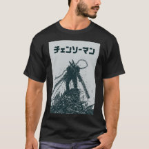 Chemise Anime Art de Chainsaw Man – Noir et Blanc