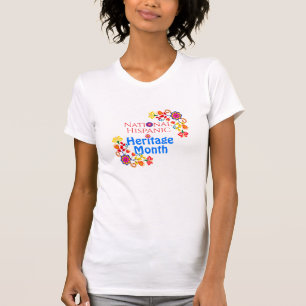 T-shirt Chemise Anniversaire Fête Colorée Flore Hispanique
