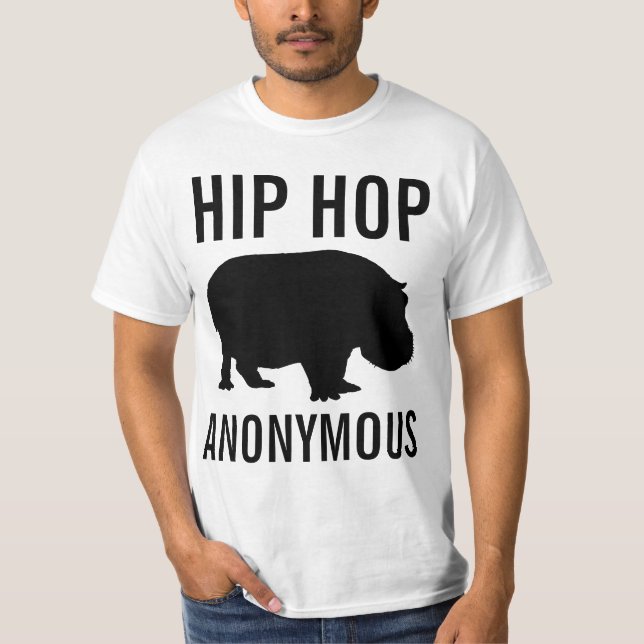 T-shirt Chemise anonyme de hip hop (Devant)