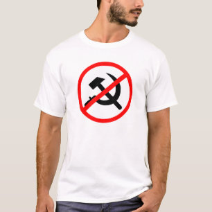 T-shirt Chemise Anti-Comunismo clair