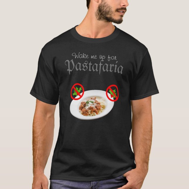 T-shirt Chemise anti-Noël pastafarienne (Devant)