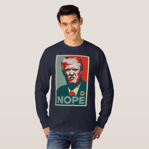 T-shirt Chemise anti-Trump "non"