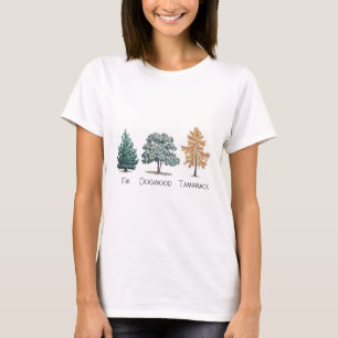 T-shirt Chemise anti Trump Subtle Tree Fir sapin Dogwood T