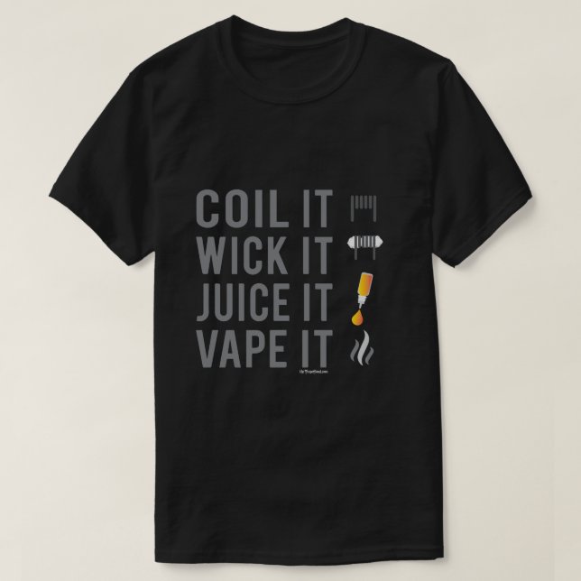 T-shirt Chemise APE | Vape de jus de fruits frais | VapeGo (Design devant)