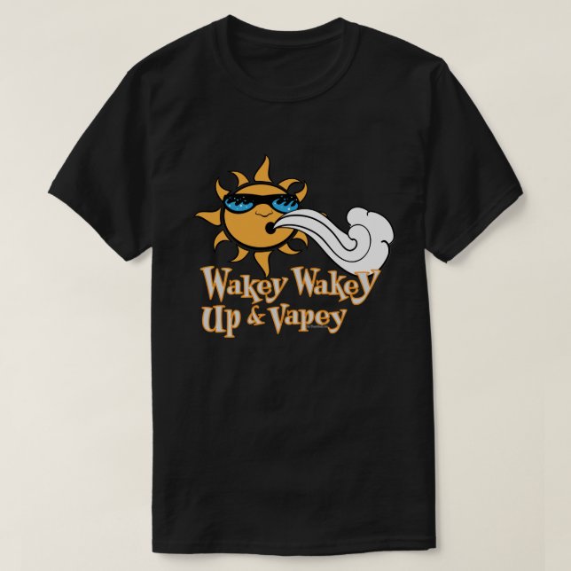 T-shirt Chemise APE | Wake and Vape DARK VapeGoat™ (Design devant)