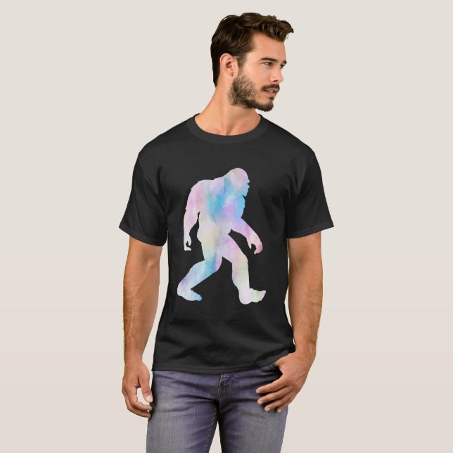 T-shirt Chemise Aquarelle Bigfoot (Devant entier)
