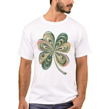Chemise Aquarelle Cute St patrick Quatre Feuilles