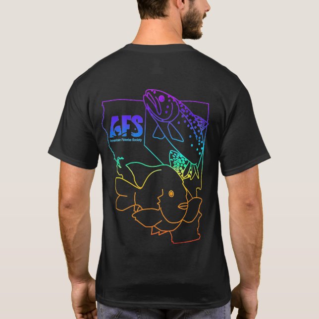 T-shirt Chemise arc-en-ciel Cal-Neva AFS (Dos)