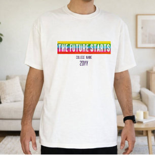 T-shirt Chemise arc-en-ciel Clean Minimal Le Futur Commenc