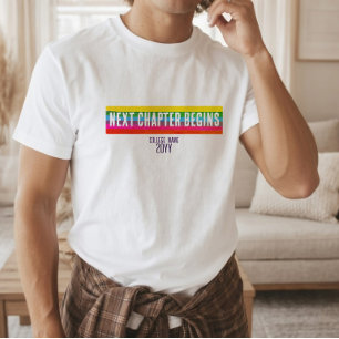 T-shirt Chemise arc-en-ciel moderne pour un avenir ciblé