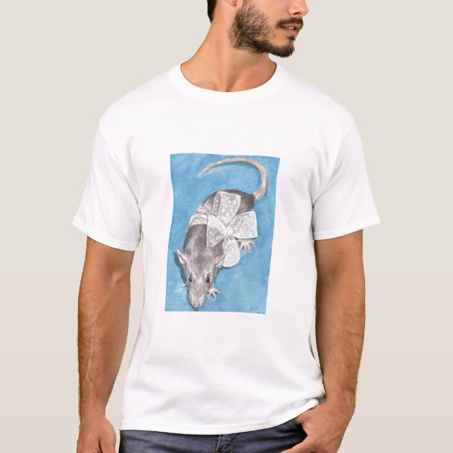 T-shirt Chemise argentée de rat (Devant)