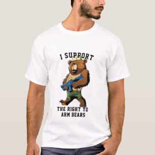 T-shirt Chemise Arm Bears - Droit d'armer les ours drôle d