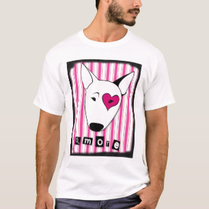 T-shirt Chemise artistique de bull-terrier d'amour d'Amore