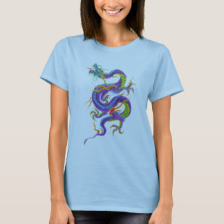 T-shirt chemise asiatique de tatouage de dragon