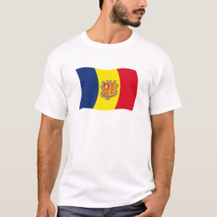 T-shirt Chemise au drapeau d'Andorre