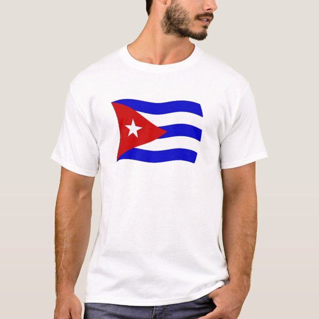 T-shirt Chemise au drapeau de Cuba (Devant)