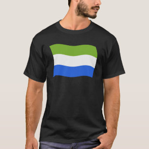 T-shirt Chemise au drapeau de la Sierra Leone