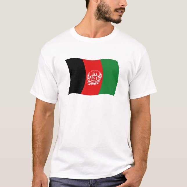 T-shirt Chemise au drapeau de l'Afghanistan (Devant)