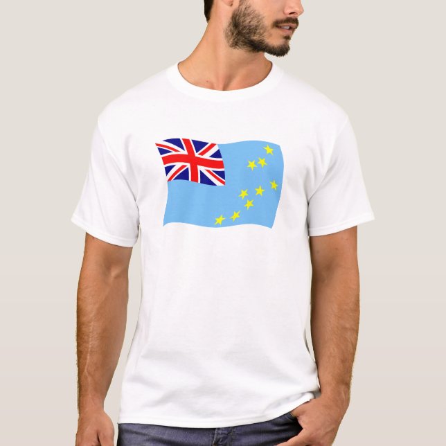 T-shirt Chemise au drapeau de Tuvalu (Devant)