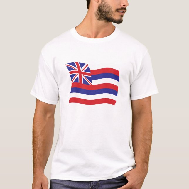 T-shirt Chemise au drapeau d'Hawaii (Devant)
