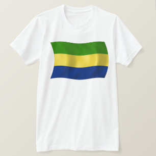 T-shirt Chemise au drapeau du Gabon