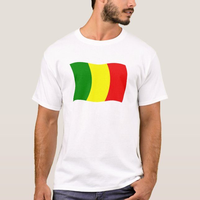 T-shirt Chemise au drapeau du Mali (Devant)