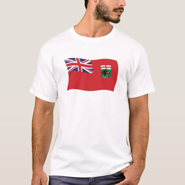 T-shirt Chemise au drapeau du Manitoba (Devant)