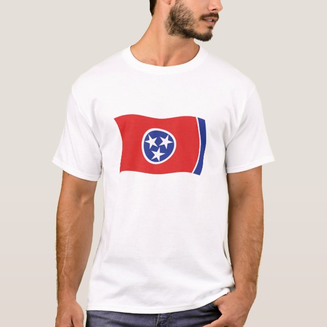 T-shirt Chemise au drapeau du Tennessee (Devant)