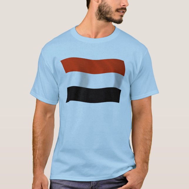 T-shirt Chemise au drapeau du Yémen (Devant)