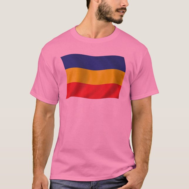T-shirt Chemise au drapeau Khmer Kampuchea Krom (Devant)