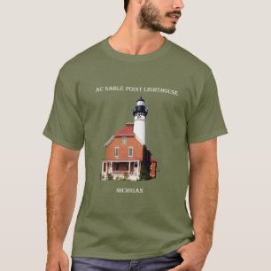 T-shirt Chemise Au Sable Point Lighthouse foncé