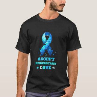 T-shirt Chemise Autisme Femmes Hommes Accepter Comprendre