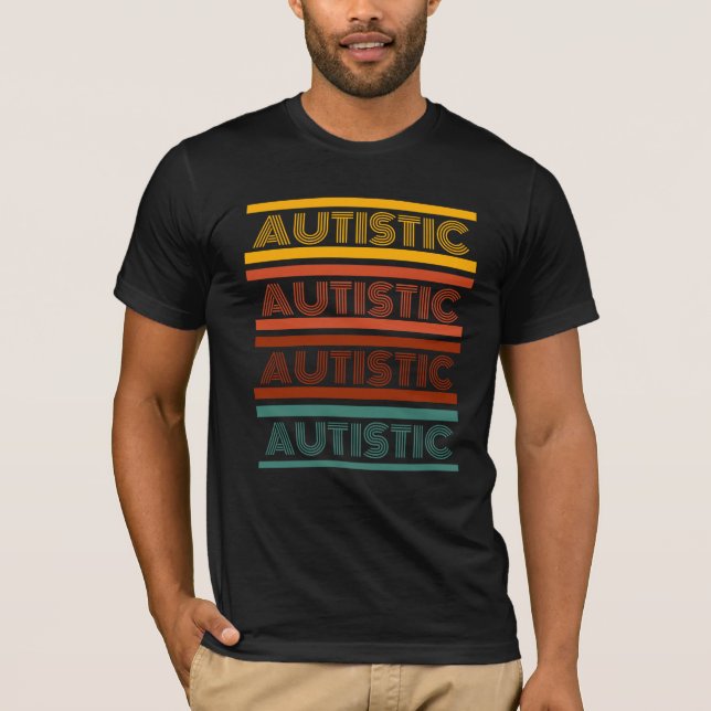 T-shirt Chemise Autistic Retro (Devant)