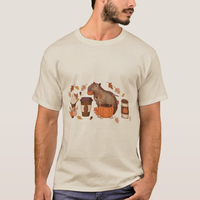 T-shirt Chemise Automne Capybara (Devant)