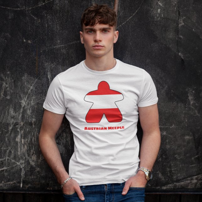 T-shirt Chemise autrichienne Meeple Mens (Créateur téléchargé)