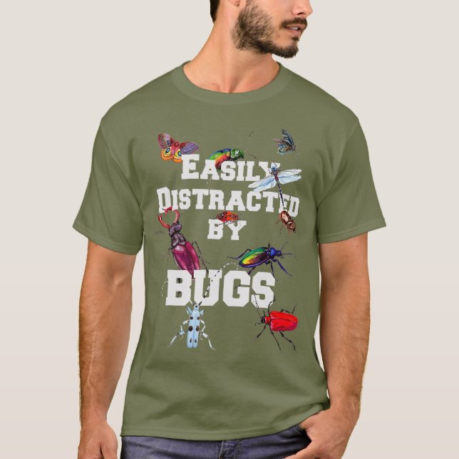 T-shirt Chemise aux insectes et aux insectes pour toute pe (Devant)