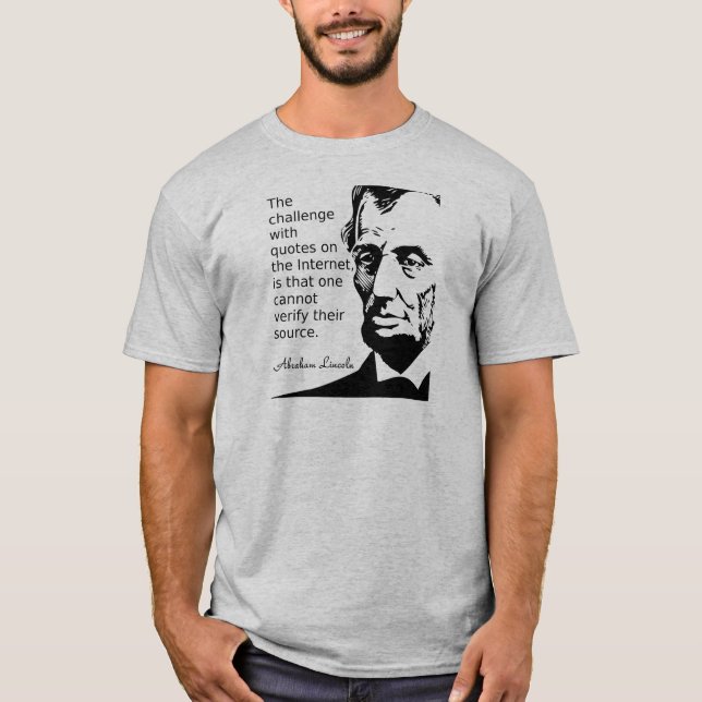 T-shirt Chemise avec citation de Lincoln (Devant)