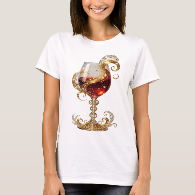 T-shirt Chemise avec déclaration de WITTY GOLD ABSTRACT AR (Devant)